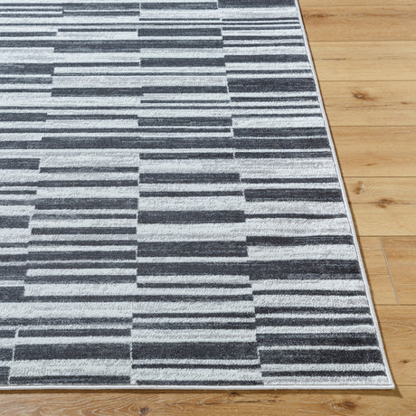 Vartika Scandi Modern Black Rug - Image 5
