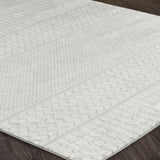 Adele Scandi Geometric Silver Grey Rug