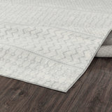 Adele Scandi Geometric Silver Grey Rug