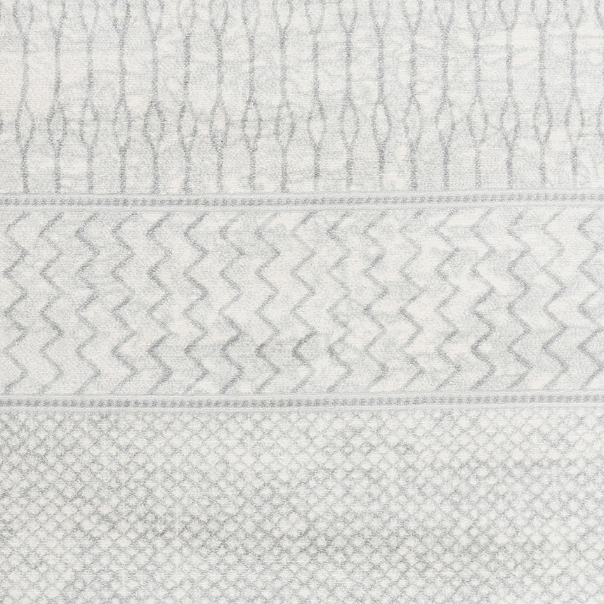 Adele Scandi Geometric Silver Grey Rug