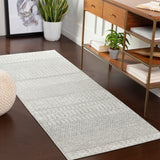 Adele Scandi Geometric Silver Grey Rug