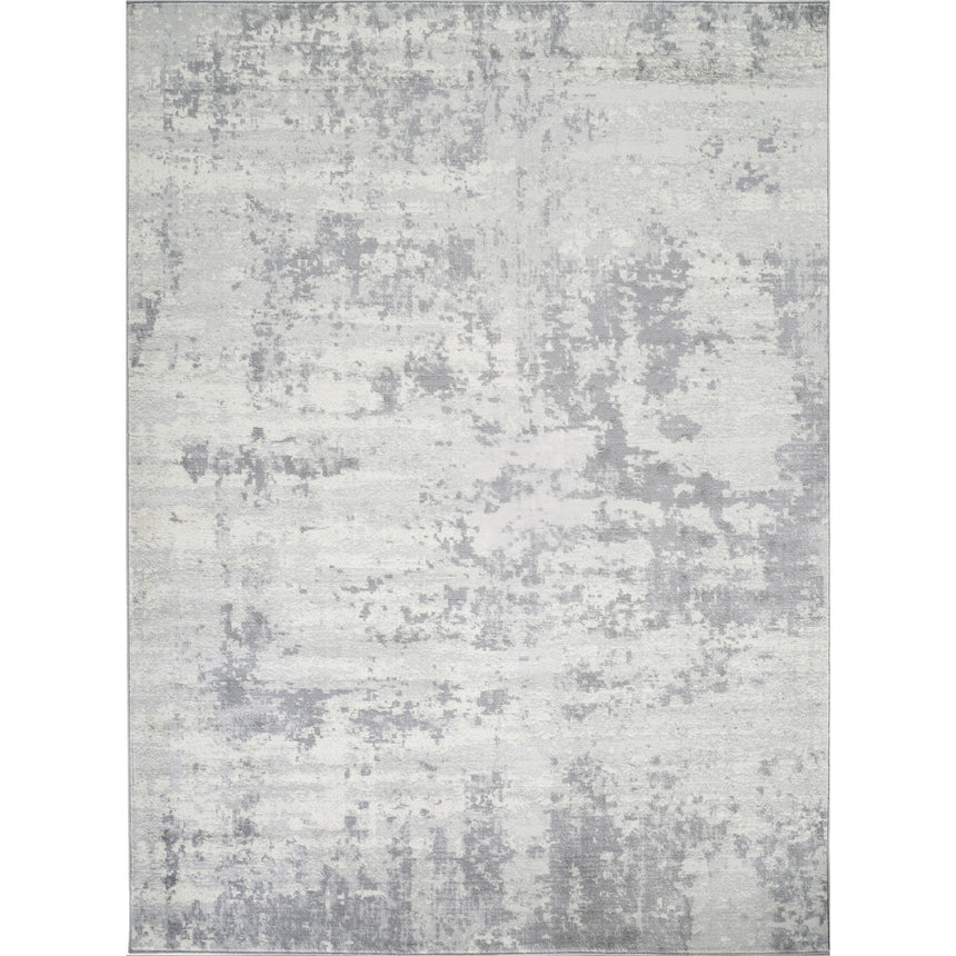 Victoire Abstract Modern Marble Grey/Ivory Rug