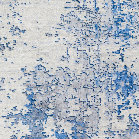 Victoire Abstract Modern Marble Sky Blue Rug - Image 7
