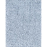 Soso Shaggy Solid Color Plush Pile Blue Rug