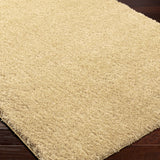 Soso Shaggy Solid Color Plush Pile Yellow Rug