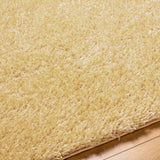 Soso Shaggy Solid Color Plush Pile Yellow Rug