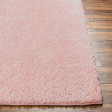 Soso Shaggy Solid Color Plush Pile Pink Rug