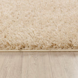 Soso Shaggy Solid Color Plush Pile Beige Rug