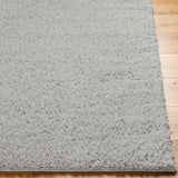 Soso Shaggy Solid Color Plush Pile Light Grey Rug