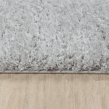 Soso Shaggy Solid Color Plush Pile Light Grey Rug