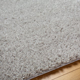 Soso Shaggy Solid Color Plush Pile Light Grey Rug