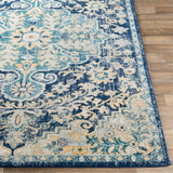 Maverick Vintage Oriental Boho Sky Blue Rug