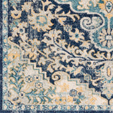 Maverick Vintage Oriental Boho Sky Blue Rug