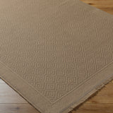 Esha Cottage Tan/Beige Machine Washable Jute Rug