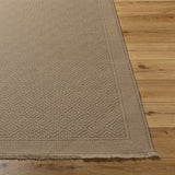 Esha Cottage Tan/Beige Machine Washable Jute Rug