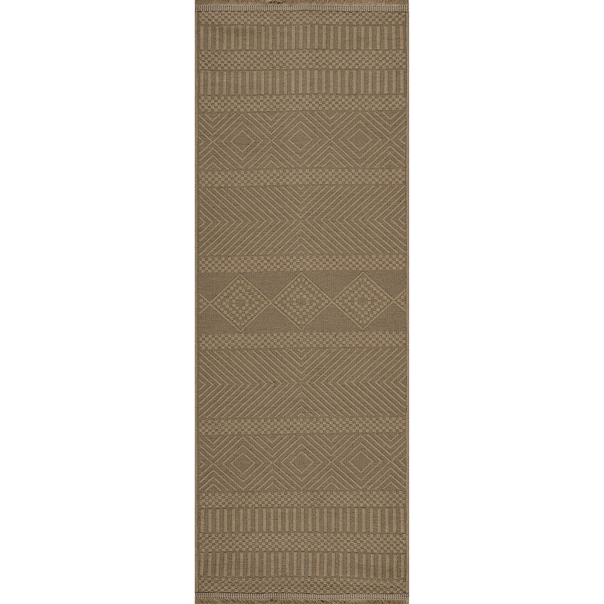 Mythri Cottage Tan Machine Washable Jute Rug