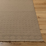 Kashvi Cottage Tan Machine Washable Jute Rug