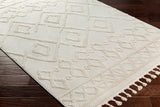 Elaine Berber Geometric High Pile Cream Rug - Image 6
