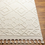 Elaine Berber Geometric High Pile Cream Rug - Image 5