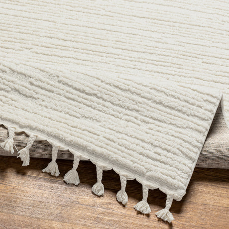 Tatum Scandi Global High Pile Ivory Rug - Image 4