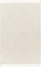 Selene Berber Geometric High Pile Ivory Rug