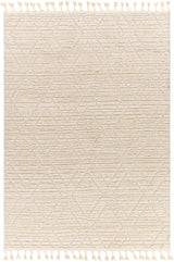 Jasmine Berber Geometric High Pile Beige Rug