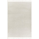 Matilda Scandi Geometric High Pile Ivory Rug