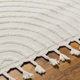 Matilda Scandi Geometric High Pile Ivory Rug