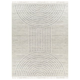 Matilda Scandi Modern High Pile Ivory/Grey Rug