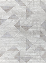 Haven Scandi Geometric White/Grey Rug