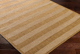 Bahati In- & Outdoor Jute-Look Brown/White Black Striped Rug