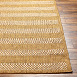Bahati In- & Outdoor Jute-Look Brown/White Black Striped Rug