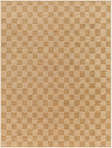 Jerrie In- & Outdoor Jute-Look Medium Brown Checkered Rug