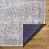 Rainier Our Pnw Home x Livabliss Machine Washable Oriental Boho Dark Brown/Cream Rug