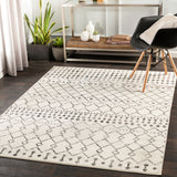 Leonor Berber Geometric Light Grey Rug