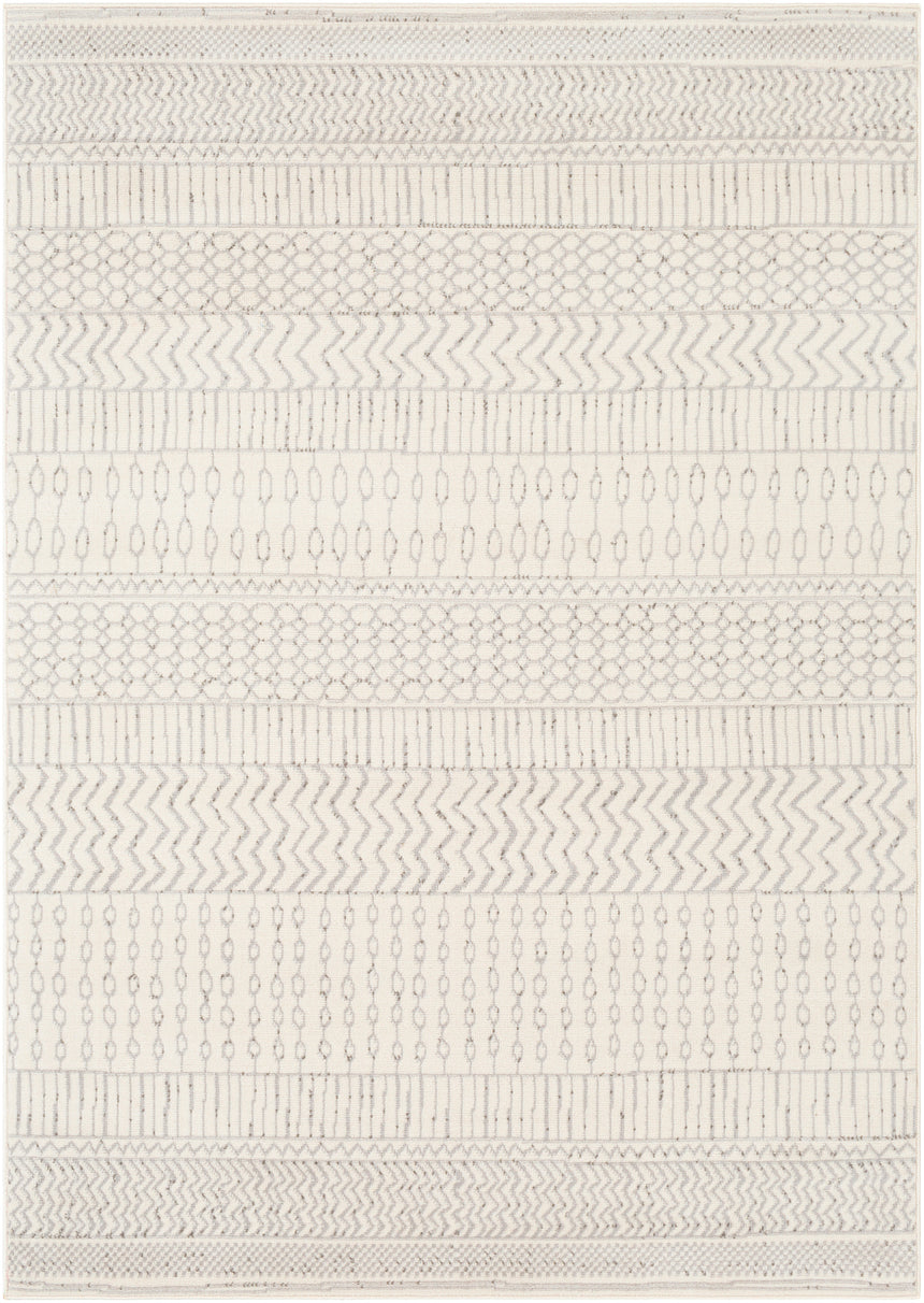 Bianca Scandi Geometric Light Grey Rug
