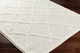 Sumaya Shaggy Modern Plush Pile Cream Rug