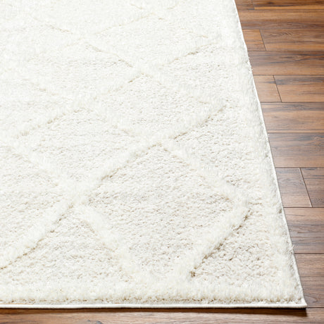 Sumaya Shaggy Modern Plush Pile Cream Rug - Image 5