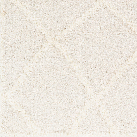 Sumaya Shaggy Modern Plush Pile Cream Rug - Image 7