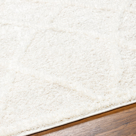 Sumaya Shaggy Modern Plush Pile Cream Rug - Image 3