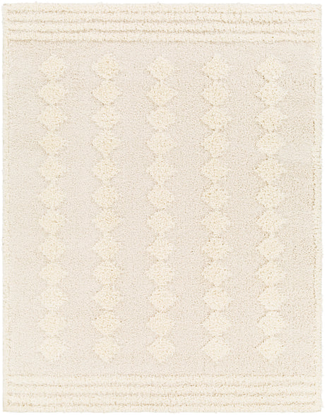 Elaheh Shaggy Modern Plush Pile Light Grey Rug - Image 1