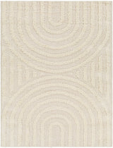 Marava Shaggy Modern Plush Pile Light Grey Rug