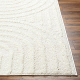 Marava Shaggy Modern Plush Pile Light Grey Rug