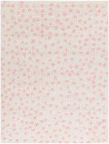 Hekuba Shaggy Modern Plush Pile Beige/Light/Pink Polka Dot Rug