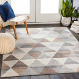 Katherine Scandi Geometric Medium Grey Rug