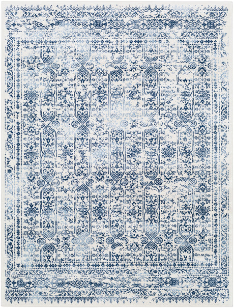Vicky Vintage Oriental Boho Dark Blue Rug - Image 1