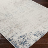 Alix Abstract Modern Marble Blue/Ivory Rug