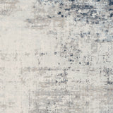 Alix Abstract Modern Marble Blue/Ivory Rug