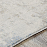 Alix Abstract Modern Marble Blue/Ivory Rug