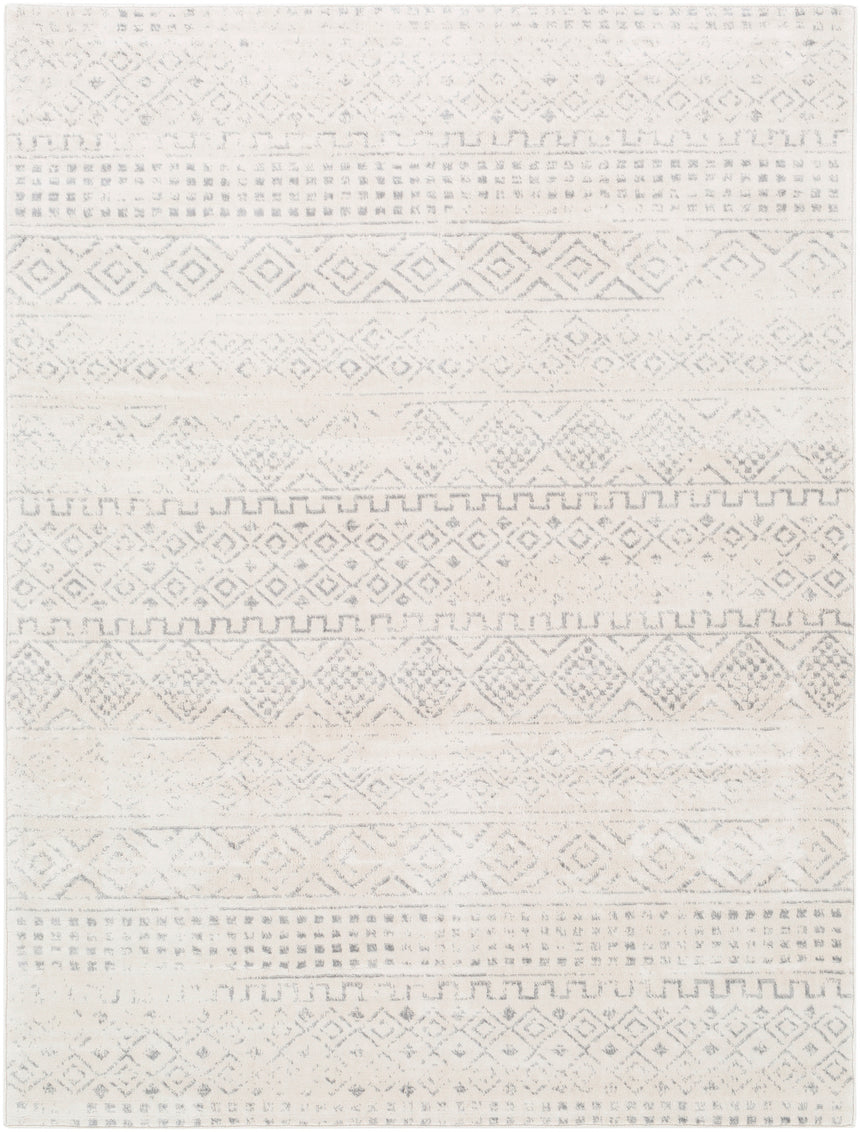 Induja Berber Modern High Pile Cream Rug